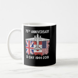 D-day 75th Anniversary Normandy着陸機P コーヒーマグカップ