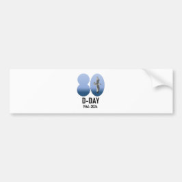 D-Day 80 - 1944-2024 バンパーステッカー