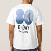 D-Day 80 - 1944-2024 Tシャツ (裏面)