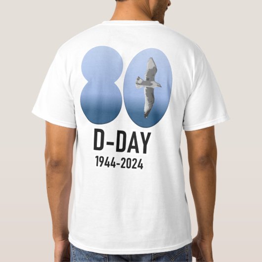 D-Day 80 - 1944-2024 Tシャツ (裏面)