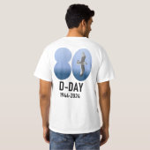 D-Day 80 - 1944-2024 Tシャツ (裏面フル)