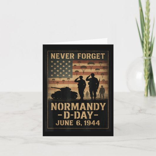 D-day 81th Anniversary Normandy 1944軍隊Trib カード (正面)