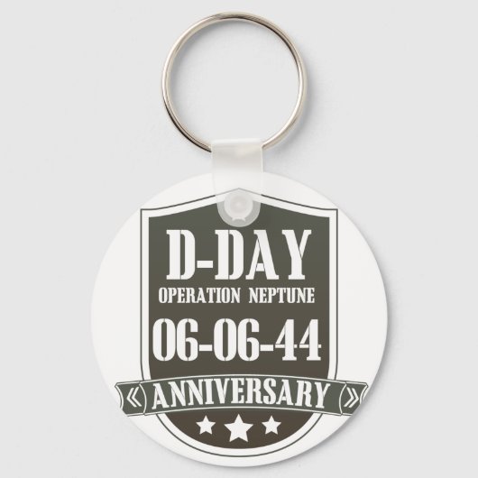 D-Day Anniversaryロゴ キーホルダー (正面)