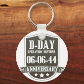 D-Day Anniversaryロゴ キーホルダー (正面)
