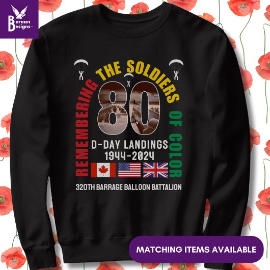 D-DAY LANDINGS 80周年軍人の色 スウェットシャツ