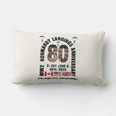 D-DAY NORMANDY LANDINGS第2次世界大戦80周年 ランバークッション (裏面)
