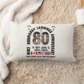 D-DAY NORMANDY LANDINGS第2次世界大戦80周年 ランバークッション (ブランケット)
