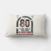 D-DAY NORMANDY LANDINGS第2次世界大戦80周年 ランバークッション (正面)