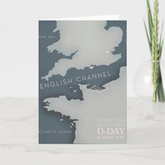 D-Day Operation overlord軍隊ポスター。 シーズンカード (正面)