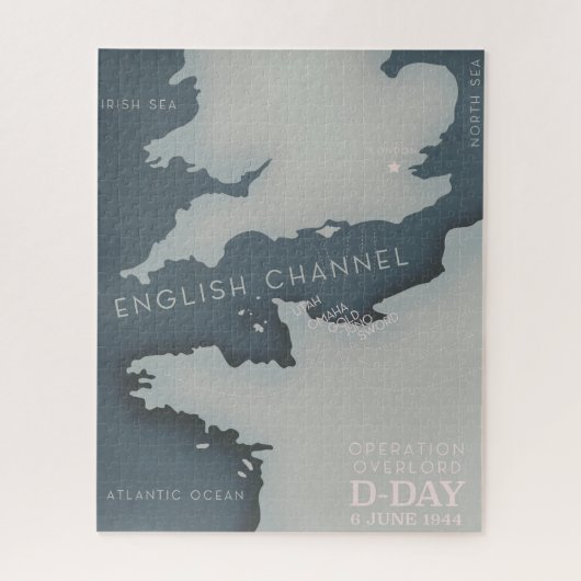 D-Day Operation overlord軍隊ポスター。 ジグソーパズル (縦)
