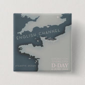 D-Day Operation overlord軍隊ポスター。 缶バッジ (正面)