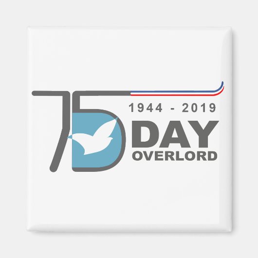 D-Day Overlord 1944 2019ノルマンディー マグネット (正面)