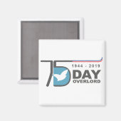 D-Day Overlord 1944 2019 マグネット (正面/裏面)