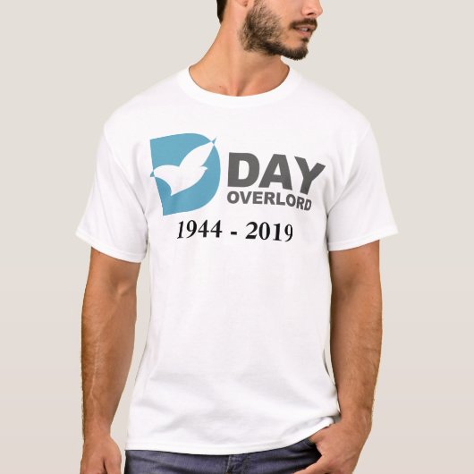 D-Day Overlord 1944-2019 Tシャツ (正面)