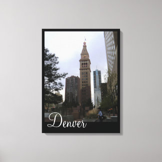 D & F Clock Tower Denver Colorado キャンバスプリント
