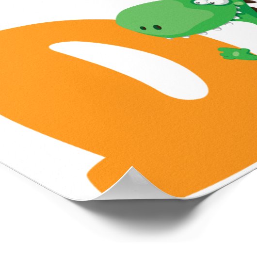 D For Dinosaur Poster ポスター (角)