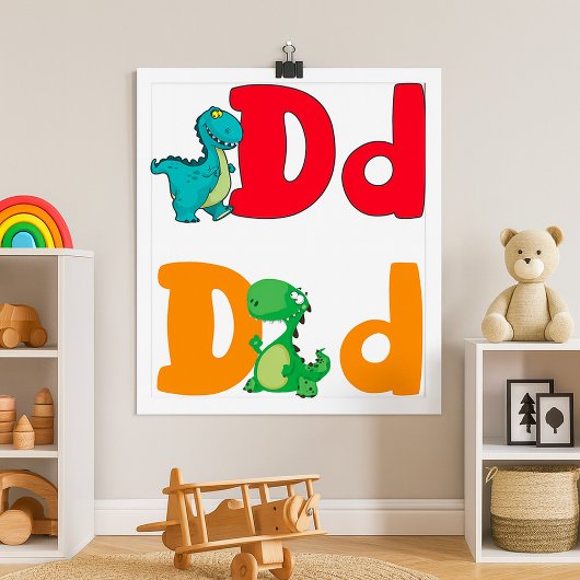 D For Dinosaur Poster ポスター