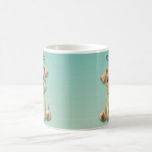 D for Dog：愛らしい子供のデザインマグ コーヒーマグカップ (中央)