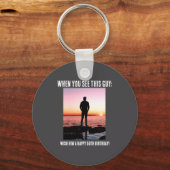 D Funny 50th Milestone Birthday  キーホルダー (正面)