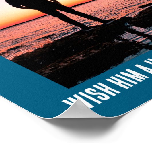 D Funny 50th Milestone Birthday  ポスター (角)