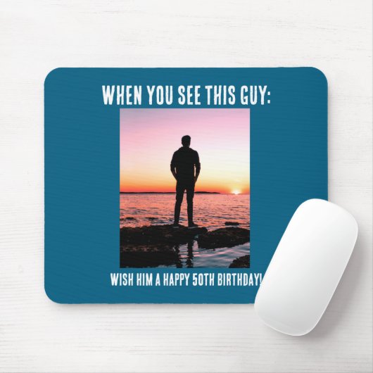 D Funny 50th Milestone Birthday  マウスパッド (マウス)