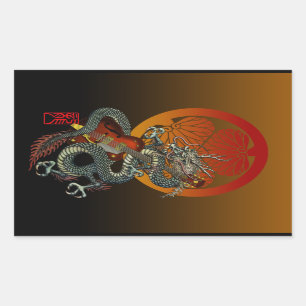 D-Guitar4 長方形シール