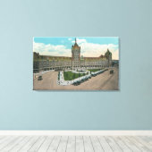 D & Hおよび仕訳帳の外部ビュー キャンバスプリント (インサイチュ (ウッドフロア))