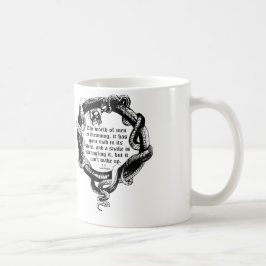D.H. ローレンスの引用文のマグ、ヘビのマグ コーヒーマグカップ