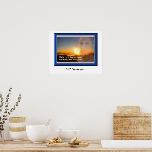 D. H. Lawrence -引用文 ポスター (キッチン)