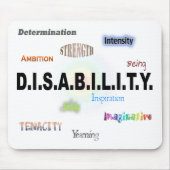 D.I.S.A.B.I.L.T.Y. マウスパッド (正面)