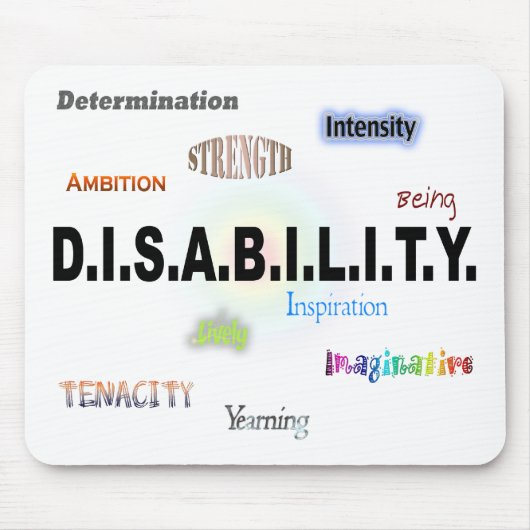 D.I.S.A.B.I.L.T.Y. マウスパッド (正面)