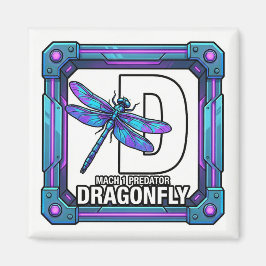 D is for Dragonfly - GTAスタイルのアルファベット学習マグネット マグネット