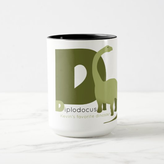 D like Diplodocus Mug マグカップ (中央)