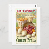 D.M.フェリー&株式会社ヴィンテージオニオンシード広告ズ ポストカード (正面/裏面)