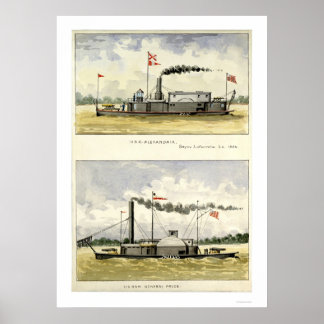 D.M.N. Stouffer 1864によってIronclad Alexandria ポスター