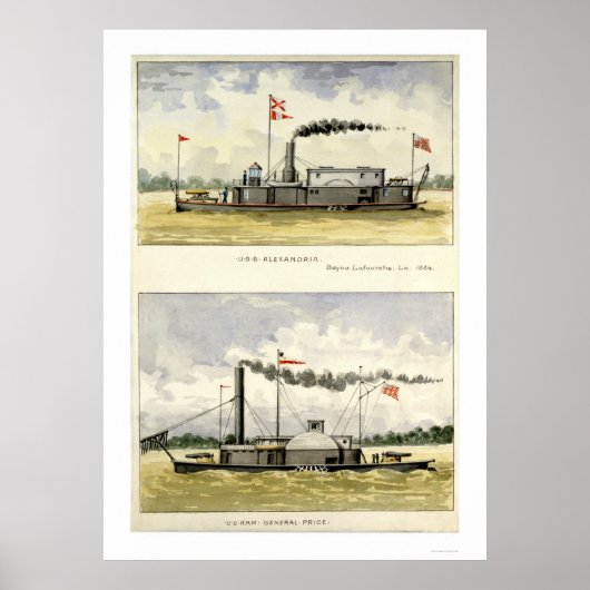 D.M.N. Stouffer 1864によってIronclad Alexandria ポスター (正面)