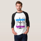 D&N 3/4の袖の人のT Tシャツ (正面フル)