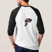D&N 3/4の袖の人のT Tシャツ (裏面)