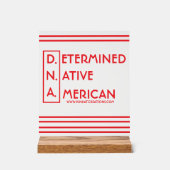 D.N.A - Determined Native American アクリルサイン (正面)