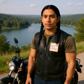 D.N.A - Determined Native American (y) 缶バッジ