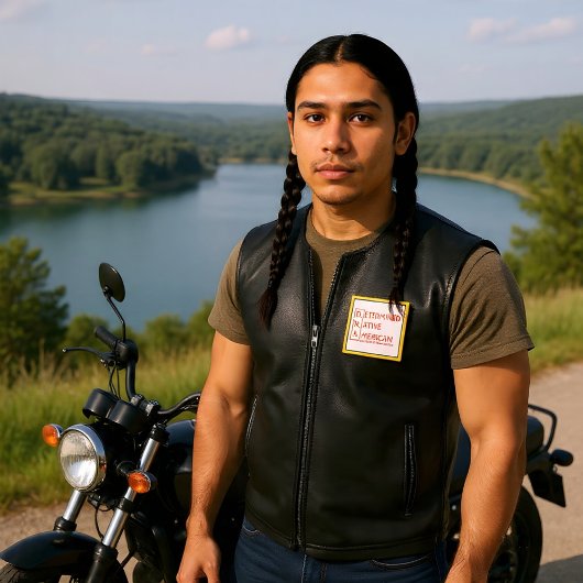 D.N.A - Determined Native American (y) 缶バッジ