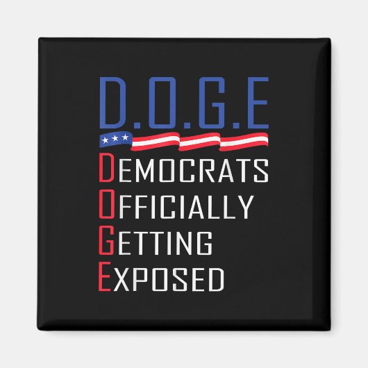 D.O.例えば、政府効率TのDoge部門 マグネット (正面)