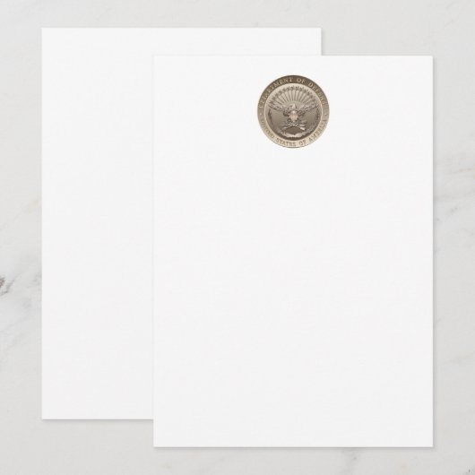 D.O.Dの政府の紋章 招待状 (正面/裏面)