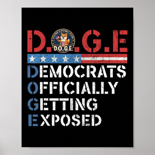 D.o.g.e ドージ 政府効率化局 T ポスター (正面)