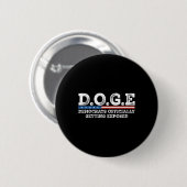 D.o.g.e ドージ 犬の政府効率化部門 U 缶バッジ (正面&裏面)