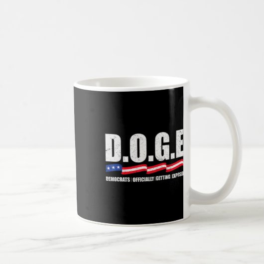 D.o.g.e ドージ 犬 政府効率化省T コーヒーマグカップ (右)