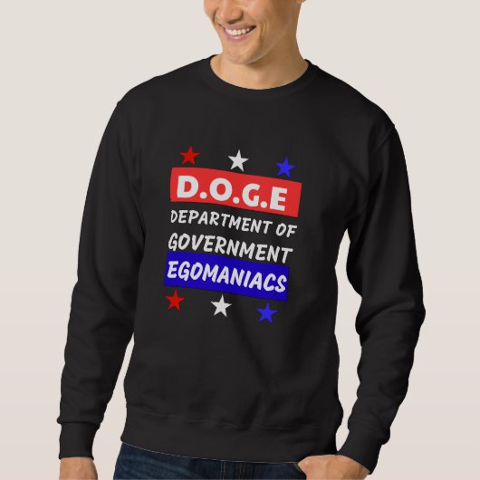 D.O.G.E:政府エゴマニアの部門 スウェットシャツ (正面)