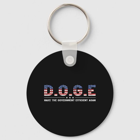 D.o.g.e. 政府効率化局 ジョーク キーホルダー (正面)