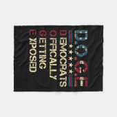 D.o.g.e Doge 政府効率化局 U フリースブランケット (正面(横))
