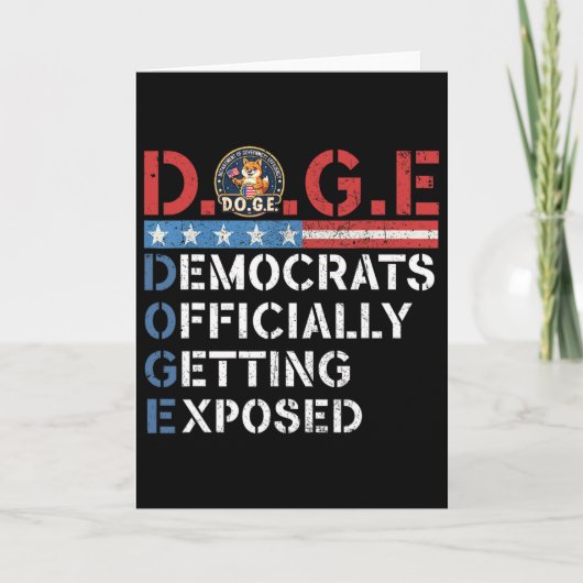 D.o.g.e Doge 政府効率化省 T カード (正面)